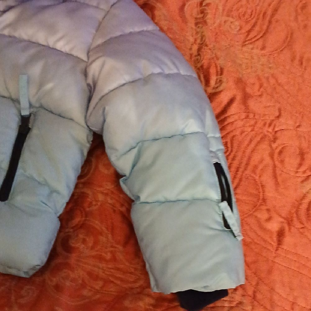 Kids Light Blue Puffer Jacket - Picture 3 of 5